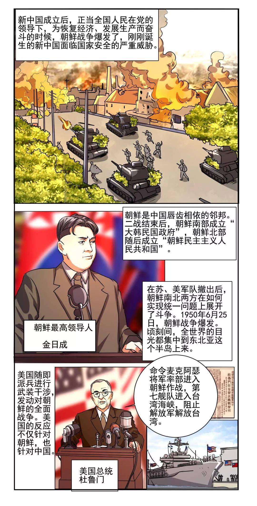 漫画百年 | 抗美援朝