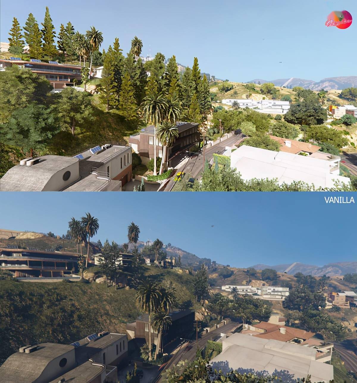 gta5画面重制mod截图优化光影丰富植被细节