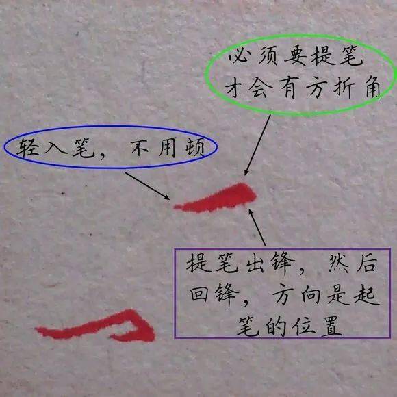 转载完整版硬笔书法基本笔画示意图