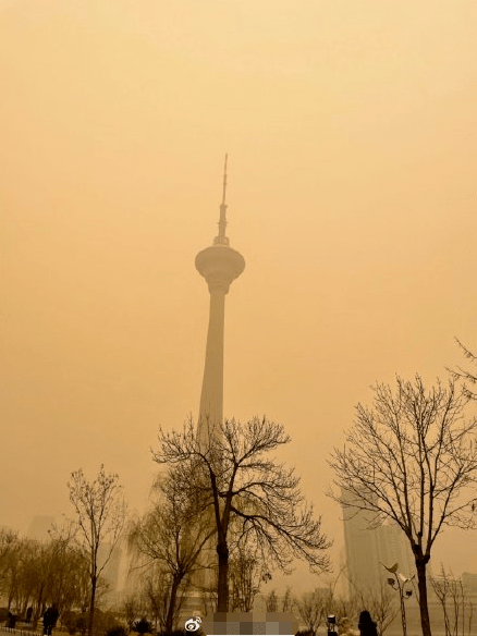 发布沙尘暴黄色预警信号: 预计今天白天天津地区将出现沙尘暴天气 能