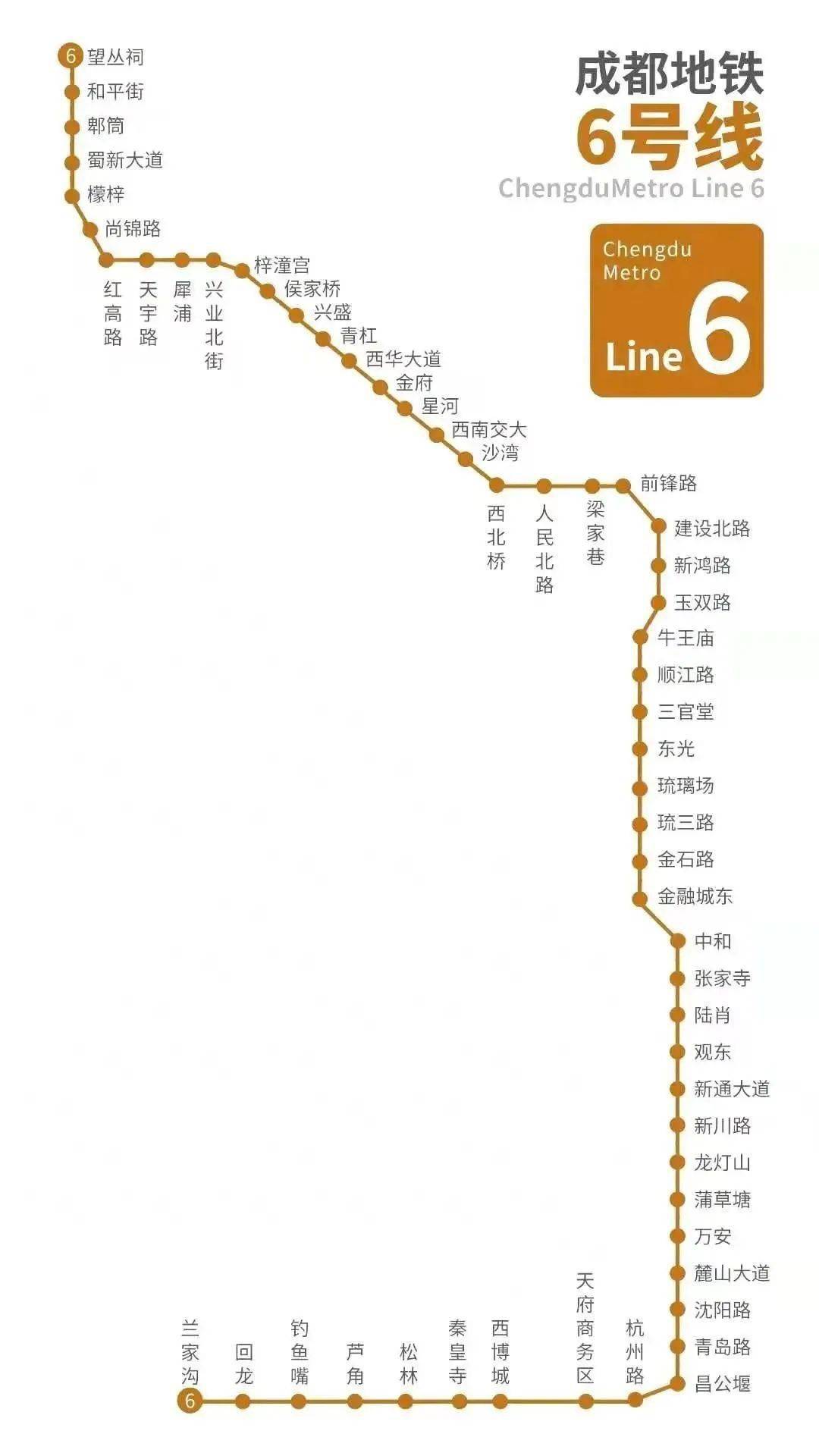 地铁6号线线路图