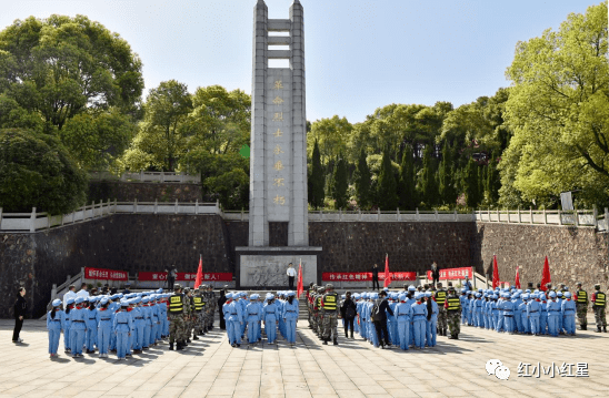 传承红色基因童心向党湖南醴陵左权民兵应急连与左权红军小学开展红色