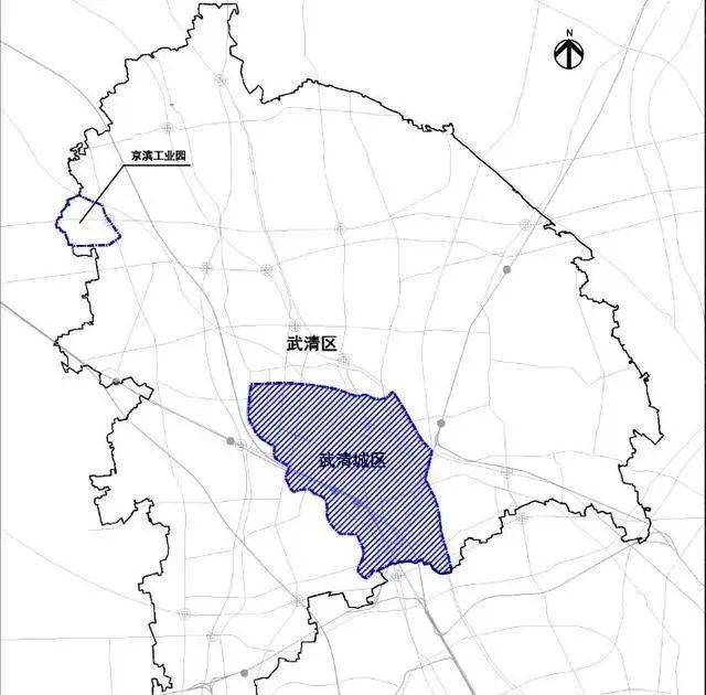该规划中的京滨工业园位于武清西北部,距离武清城区有一定距离,靠近