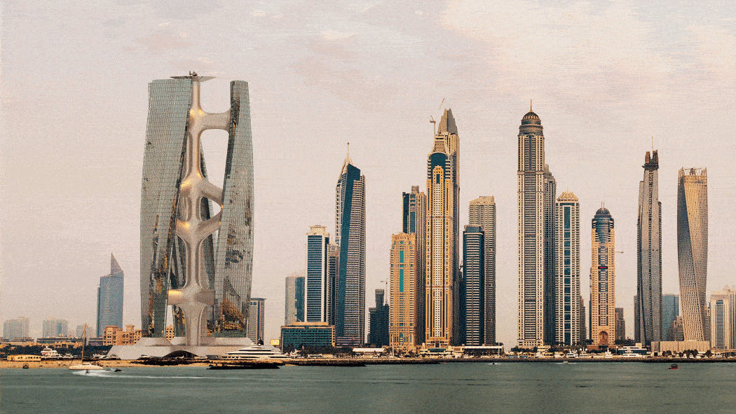 迪拜晾衣夹大楼火了40层高恐成世界第一大艺术品网友是艺术还是奇葩