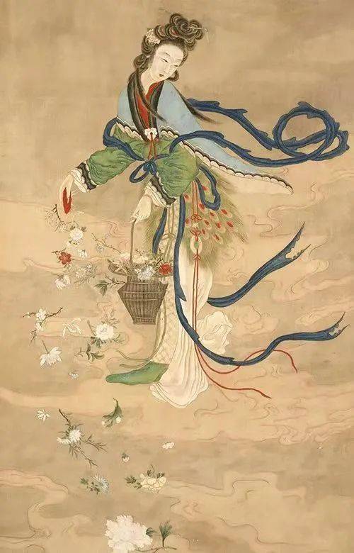 一月梅花花神,梅妃;二月杏花花神,杨玉环,三月桃花花神,戈小娥;四月