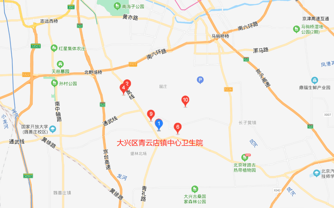 北京大兴区青云店镇中心