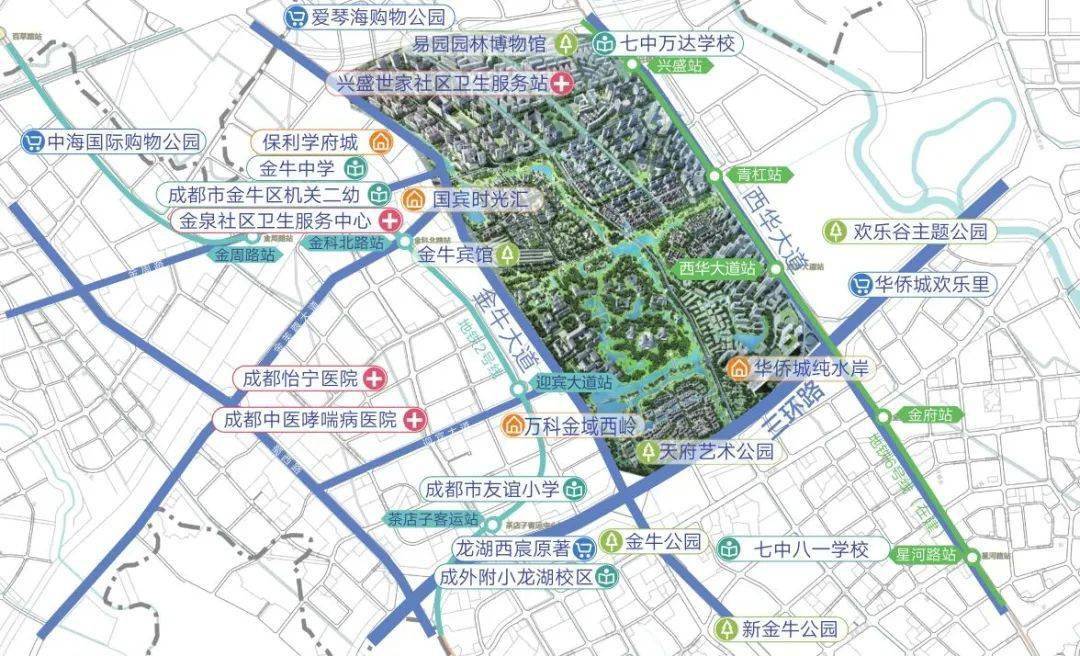 成都金牛区国宾版块重点推荐土地12宗地6146亩