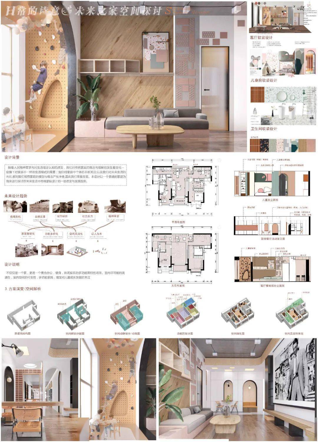 2020第19届新人杯全国大学生室内设计竞赛三等奖获奖作品下篇