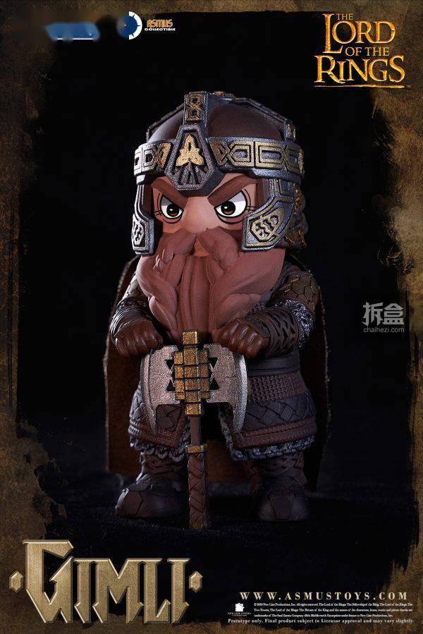 asmus toys 指环王 魔戒 阿拉贡阿尔温戒灵 q版公仔手办