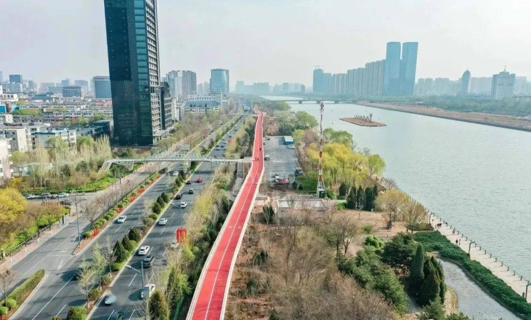 太原滨河自行车道五一正式对外开放_汾河
