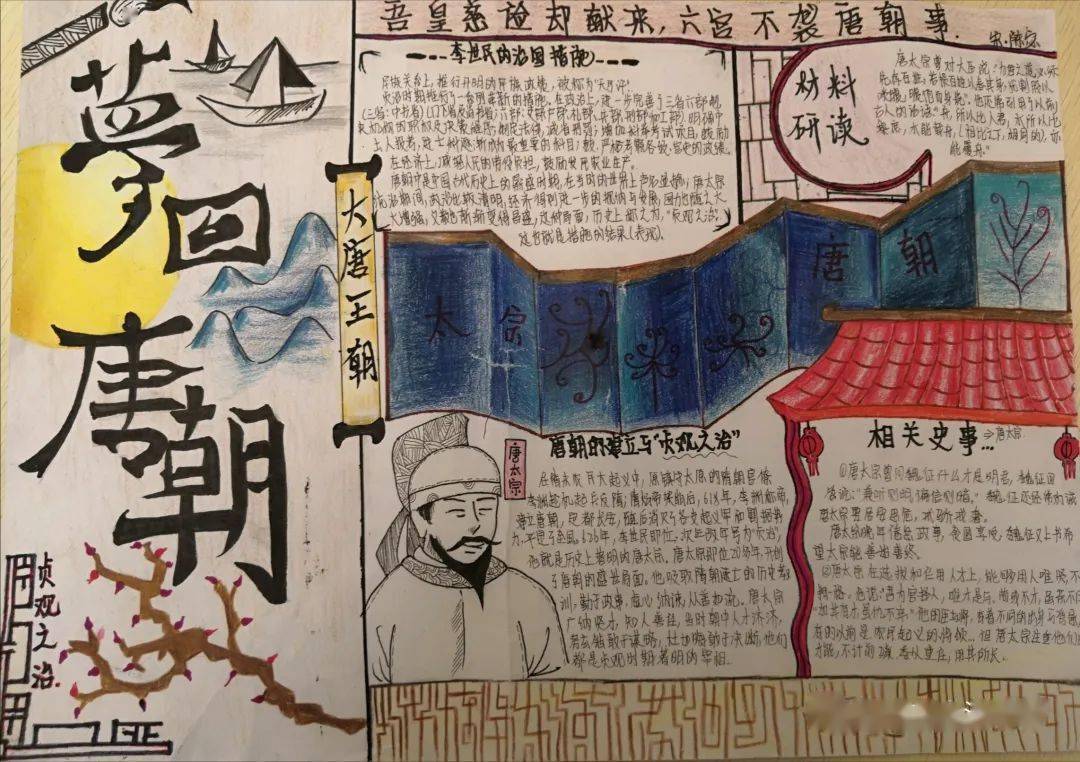 大洋中学开展辉煌中国历史手抄报评比活动