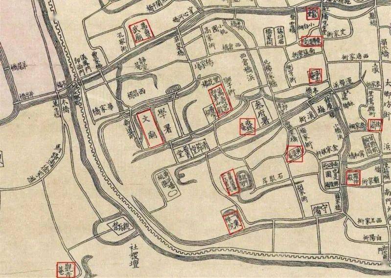 上海旧地图上可见"一粟禅院"