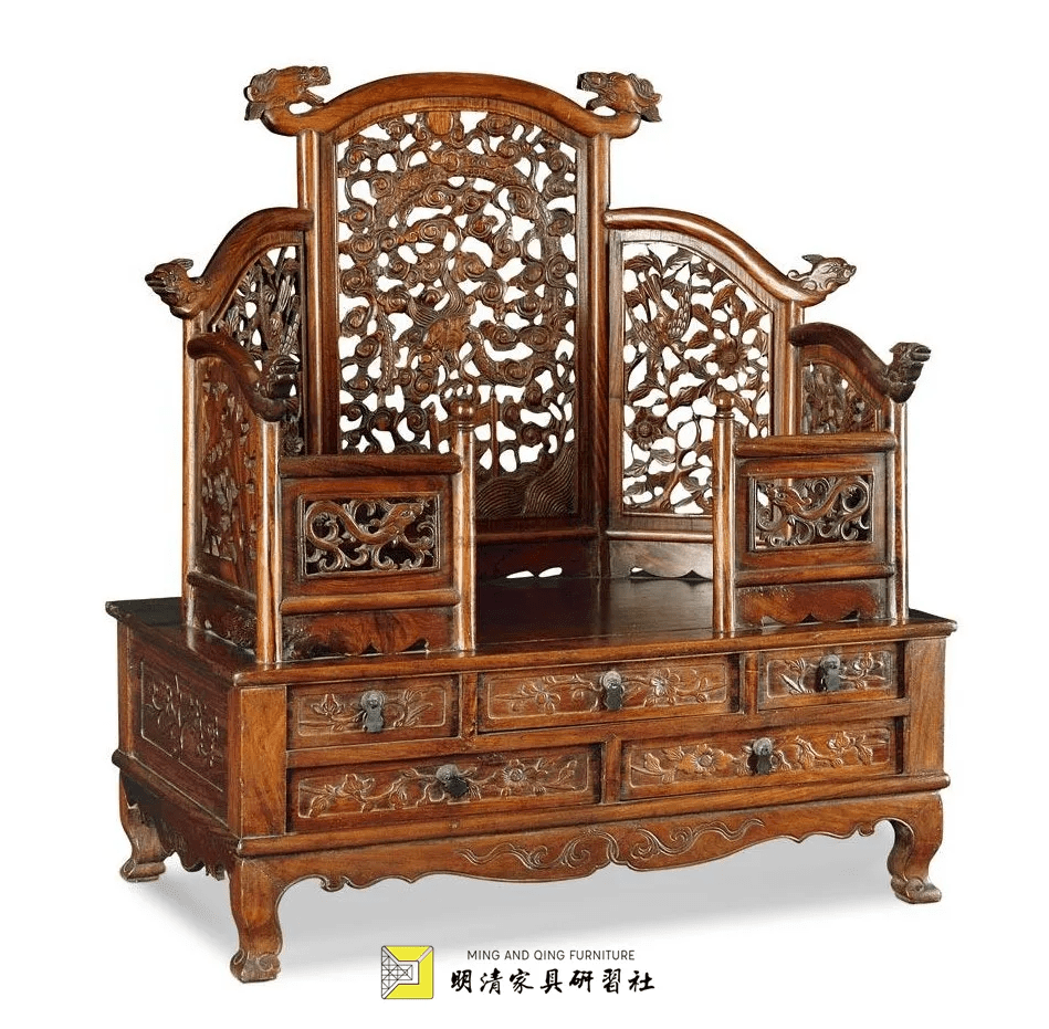 明清家具资料库:镜台_黄花梨