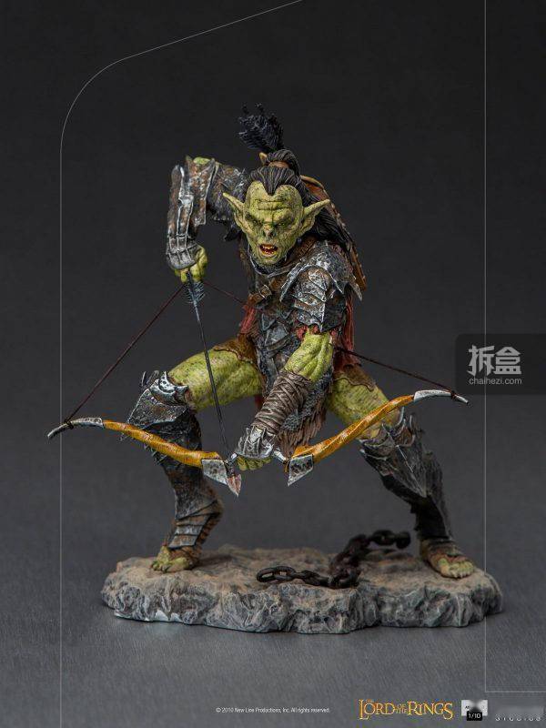 iron studios新品:1/10 指环王/魔戒 – 半兽人 重甲兵/剑手/弓箭手