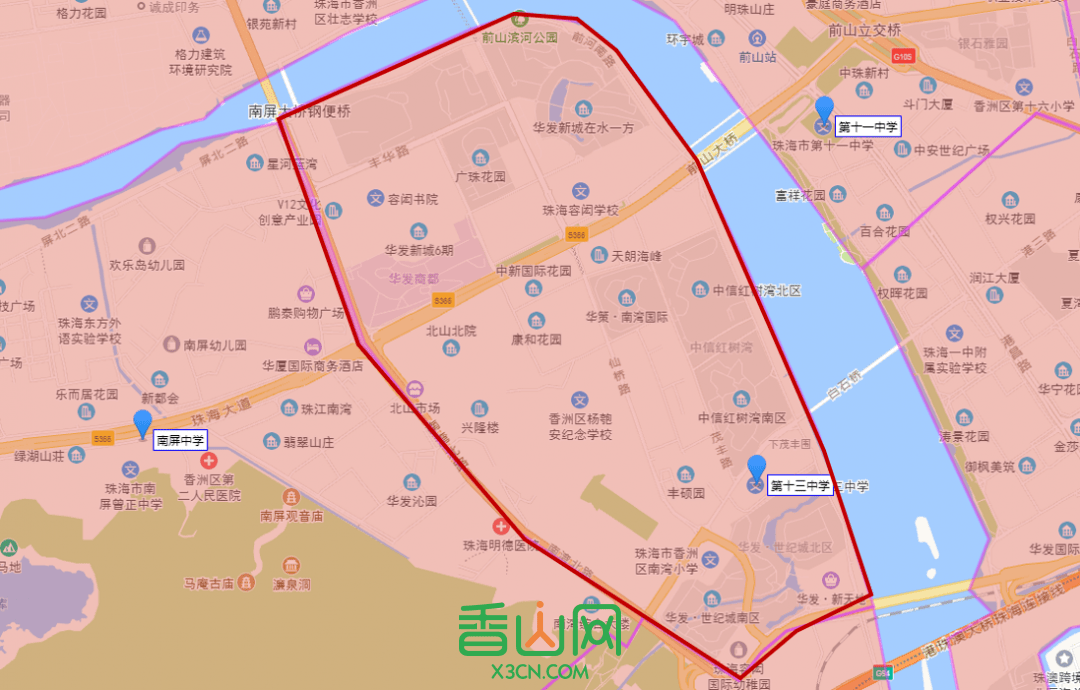 椒江学区划分图2021,椒江区学区划分图高清 2021年珠海学区划分最全整理!