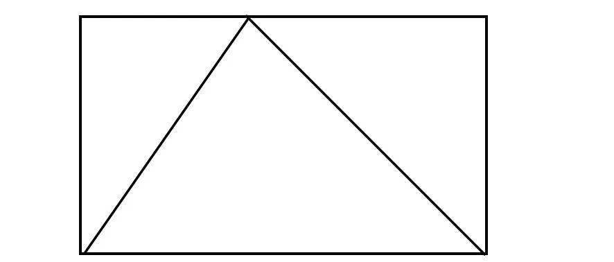 如何知道答案?我们试着像图上那样,用一条线把长方形切成两半.