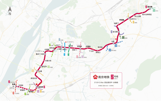 项目建成后,河西南区域将实现" 2地铁 1有轨电车"的交通网络布局,大大