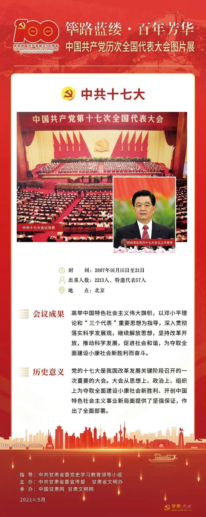 "筚路蓝缕·百年芳华"中国共产党历次全国代表大会图片展