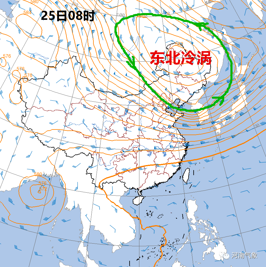 我省主要受东北冷涡后部偏北到西北气流影响,一般情况下,夏季西北气流