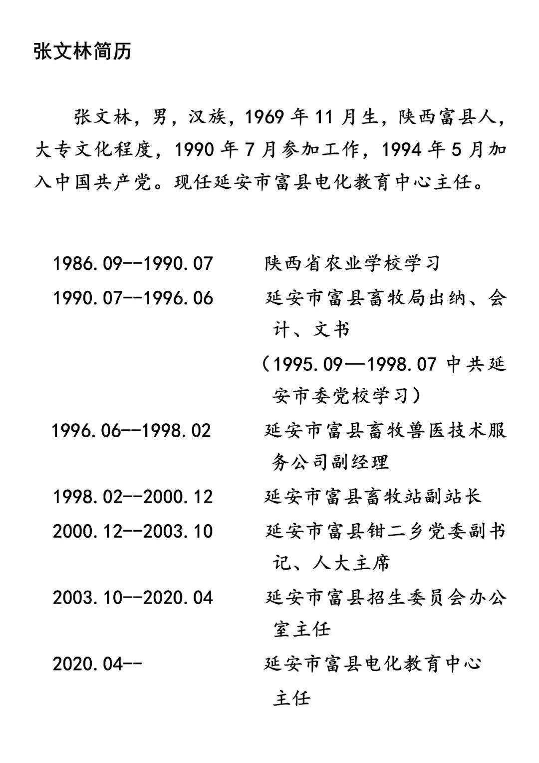 最新通报延安张文林被查