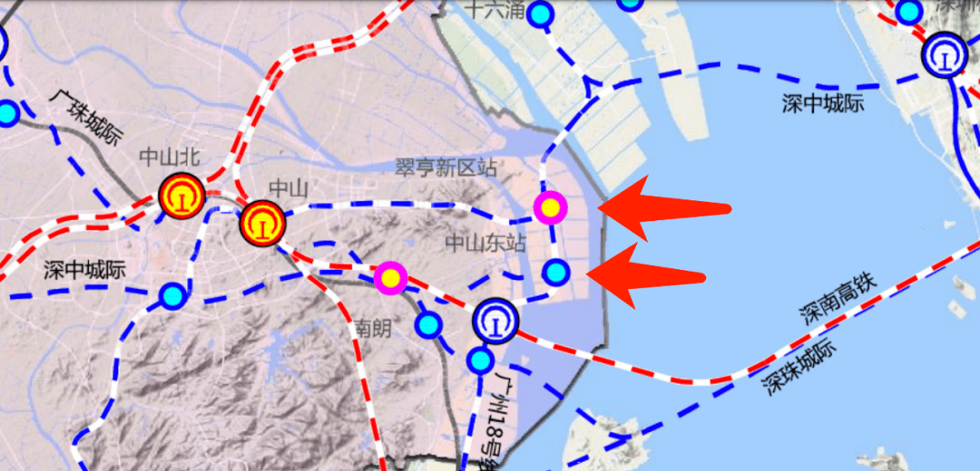 深中,深珠城际走向曝光!广州18号线通中山,22号线达深圳