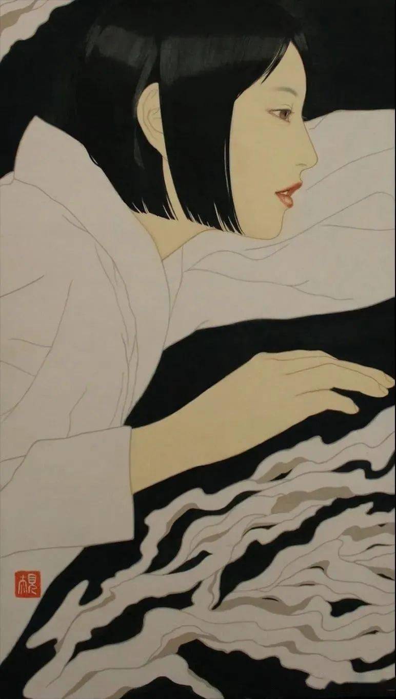 日本现代工笔人物画家九鬼匡规(masachika kuki)艺术绘画作品