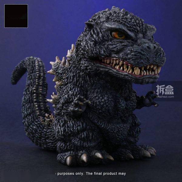 x-plus df godzilla 1989 哥斯拉 q版手办摆件