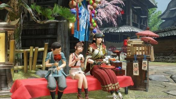 对团子情有独钟的火芽,常常会光顾茶馆,玩家也可以