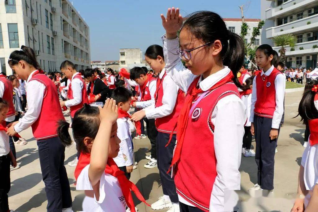 盐城红领巾阜宁县益林中心小学开展习爷爷教导记心中争做新时代好队员