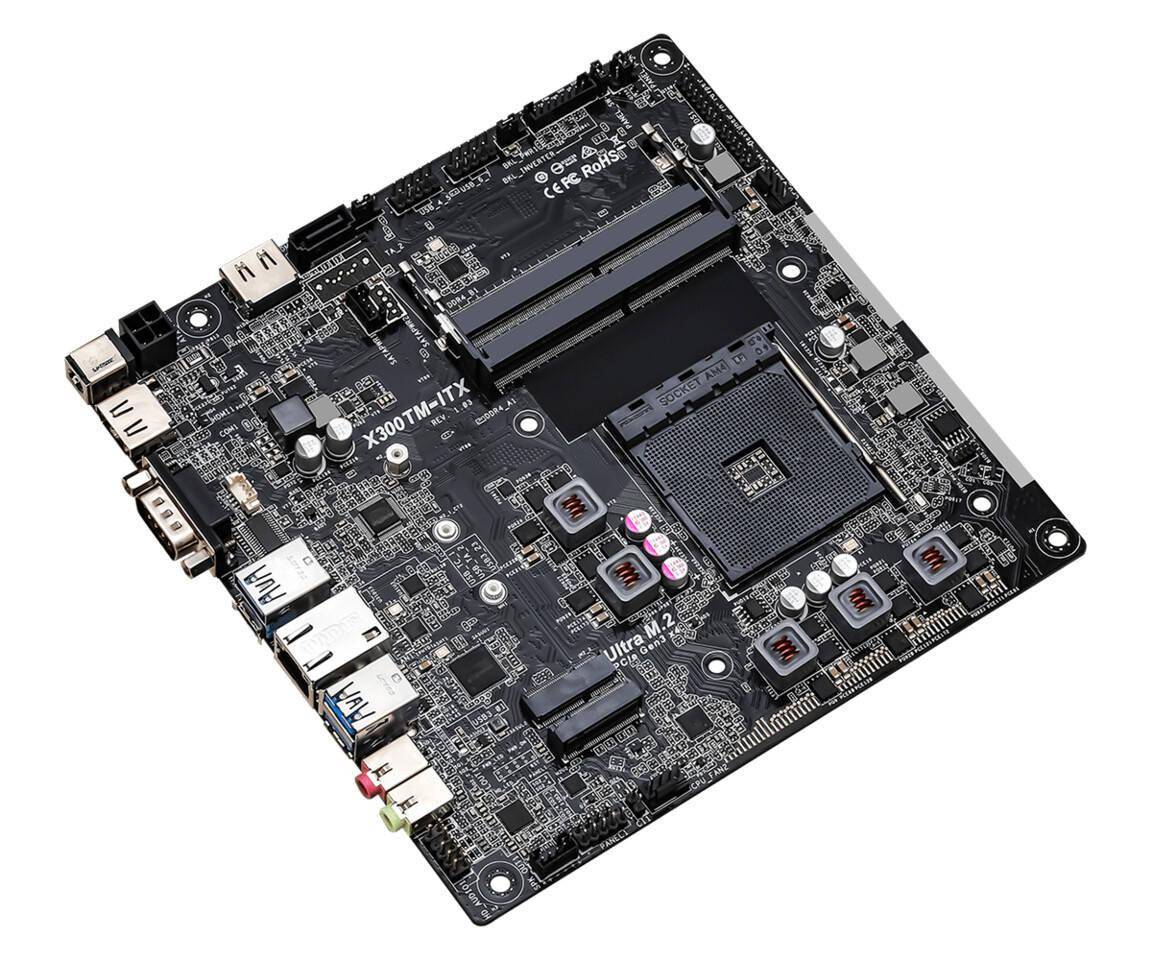 华擎发布amdx300tmitx主板支持锐龙4000系列apu