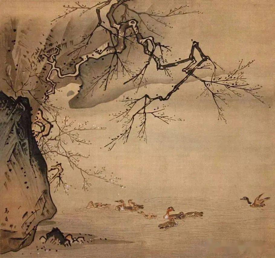 赵子昂的《秋郊饮马图》 近代画家得宋贤山水人物遗传者,首推衡山
