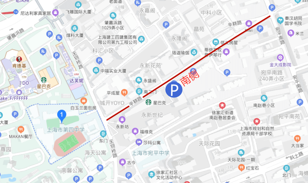 02考点:徐汇中学地址:虹桥路68号临时停车点:虹桥路南侧(校门口-文定