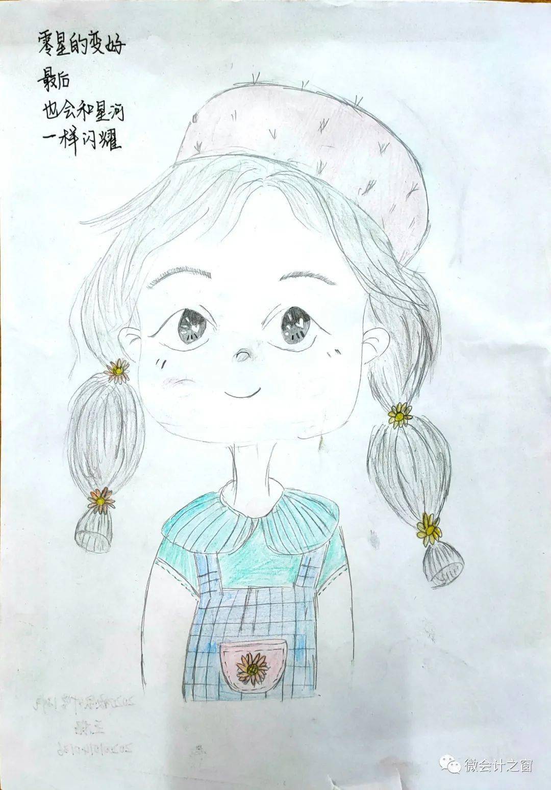 绘心理蓝图展青春羽翼会计学院开展轻轻画笔展现自我我的自画像评比