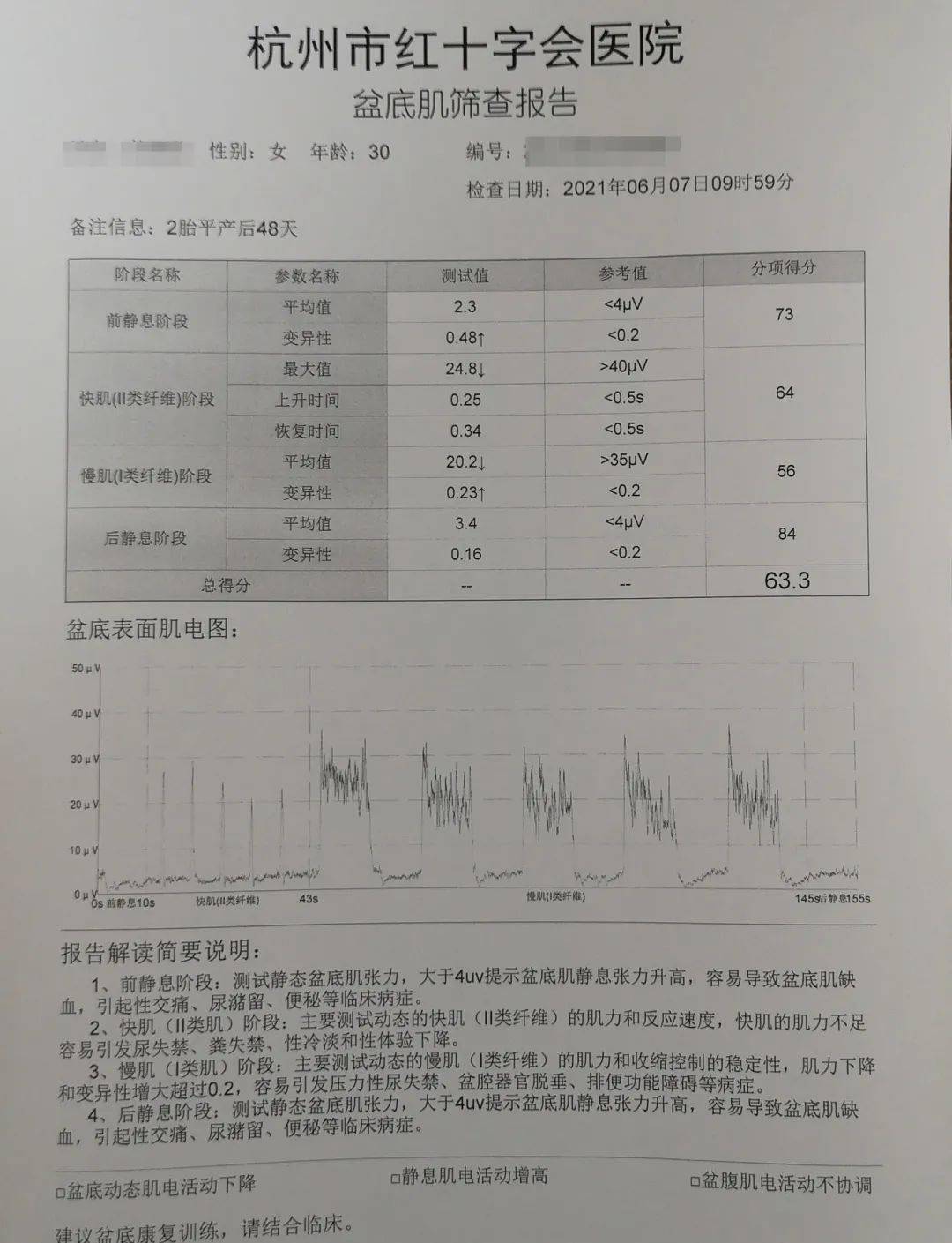 接受包括病史采集,体格检查及相关辅助检查(如盆底肌电评估)