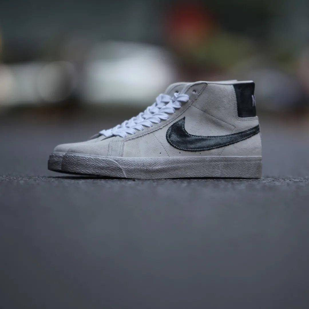 「 nike sb zoom blazer mid prm "sail black"|xh55限量发售 」