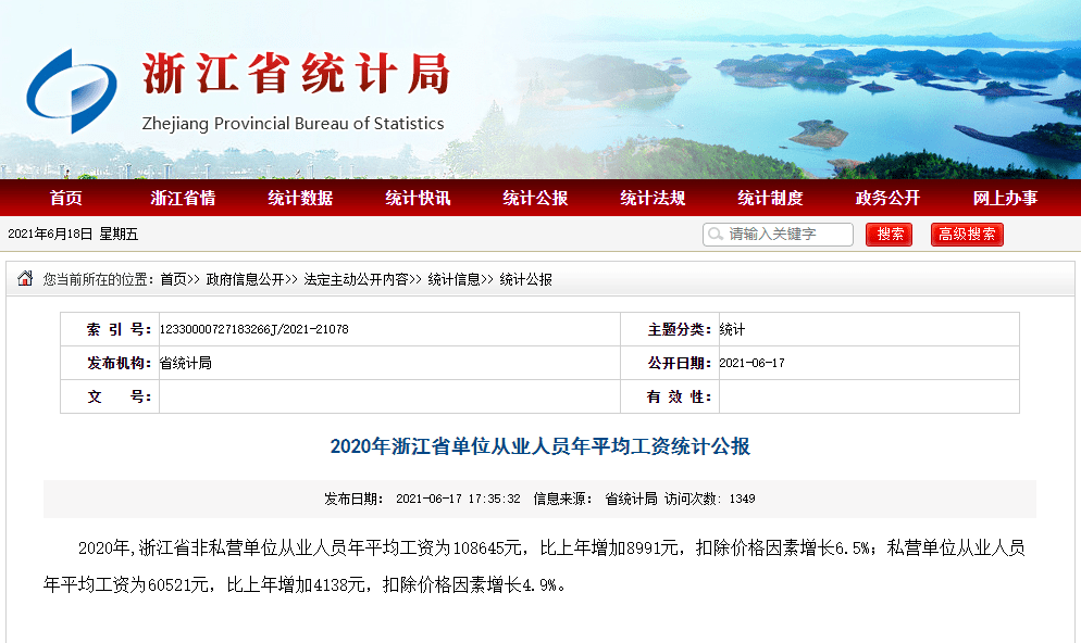 图源:浙江省统计局官网