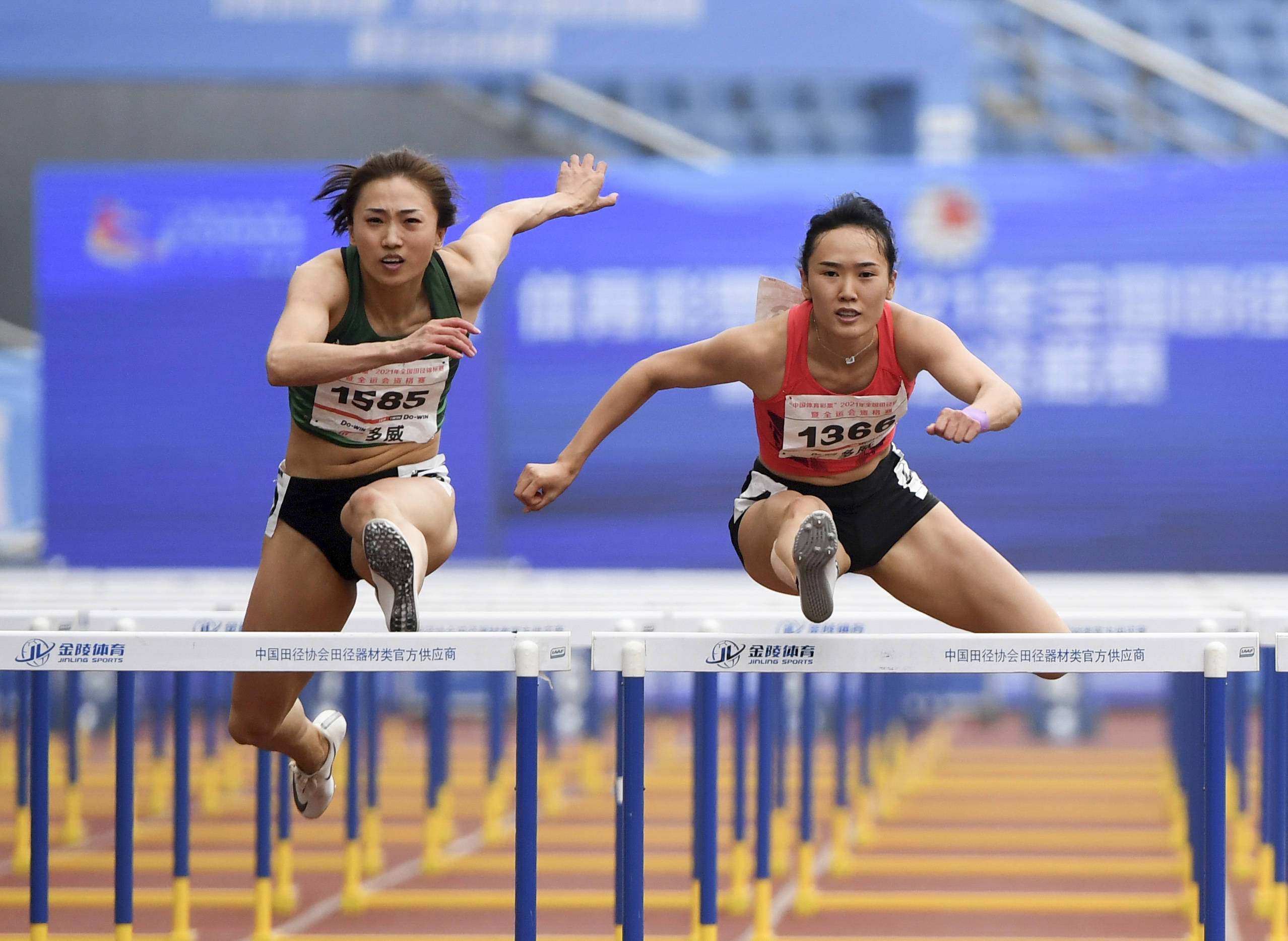 田径全国锦标赛女子100米栏预赛赛况