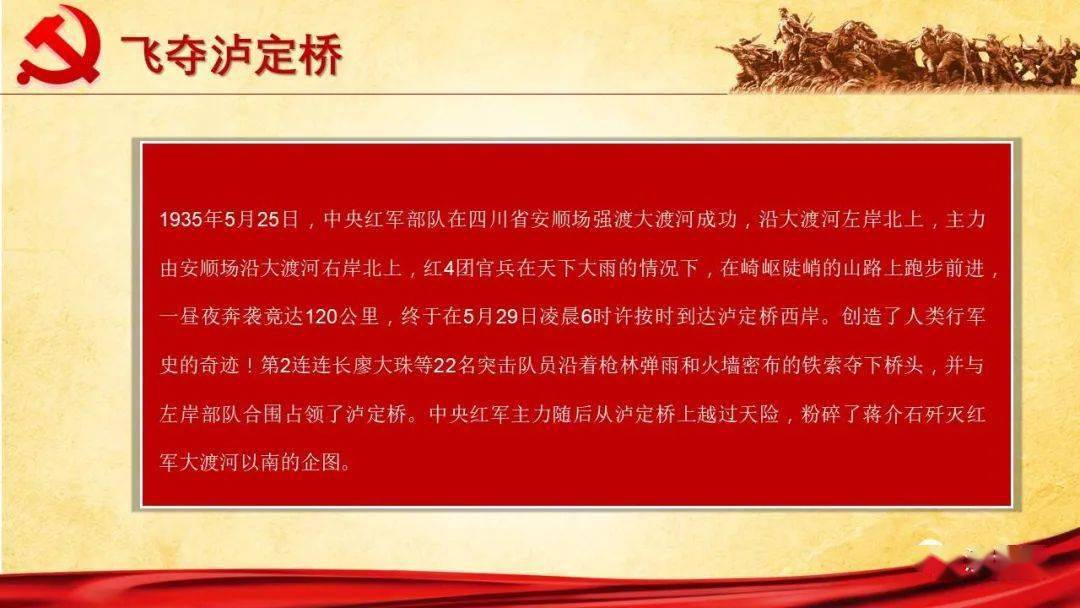 【微党课】党史学习教育主题党课ppt:长征精神