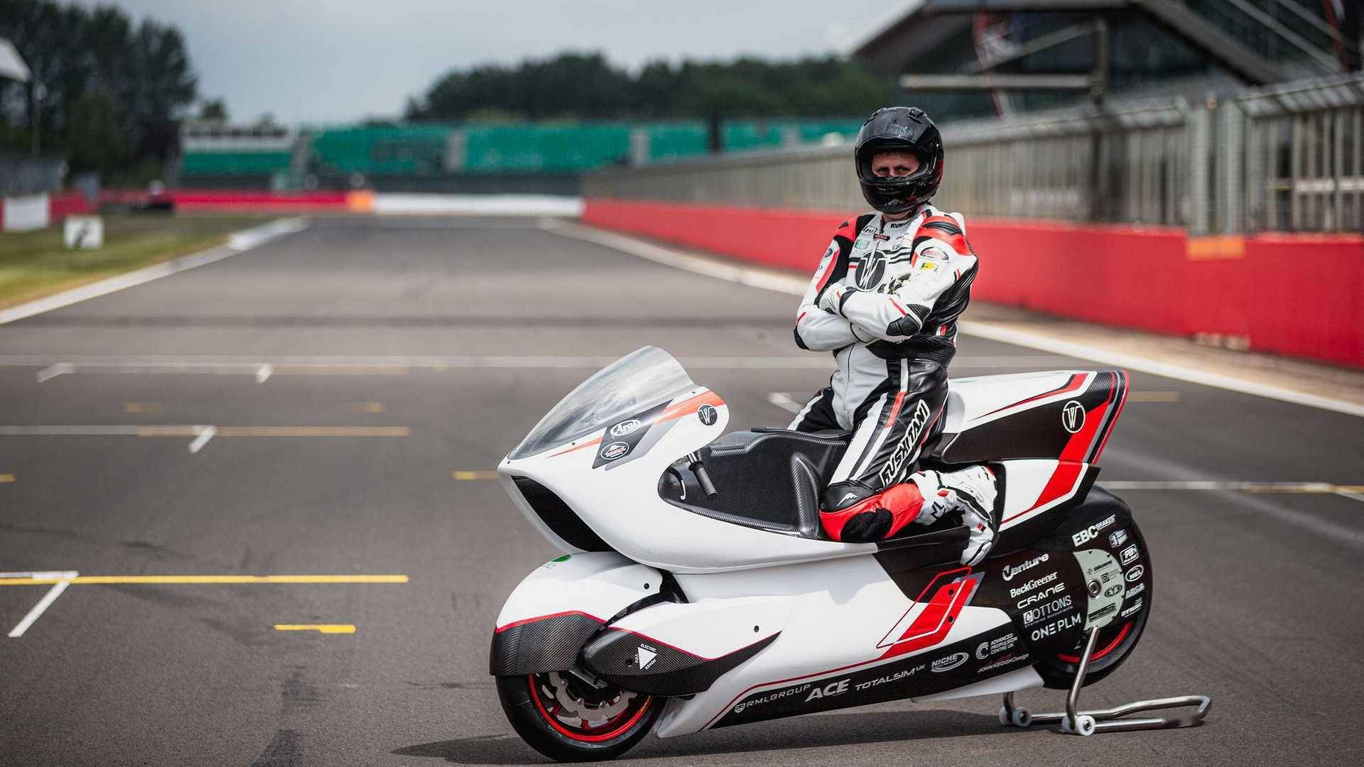 whitemotorcycleconcpets在银石推出竞速电动摩托车wmc250ev