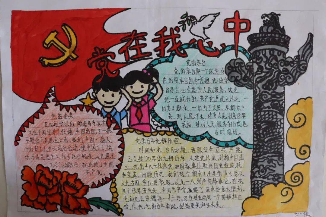 "传承党的百年光辉史基因 铸牢中华民族共同体意识"主题手抄报比赛