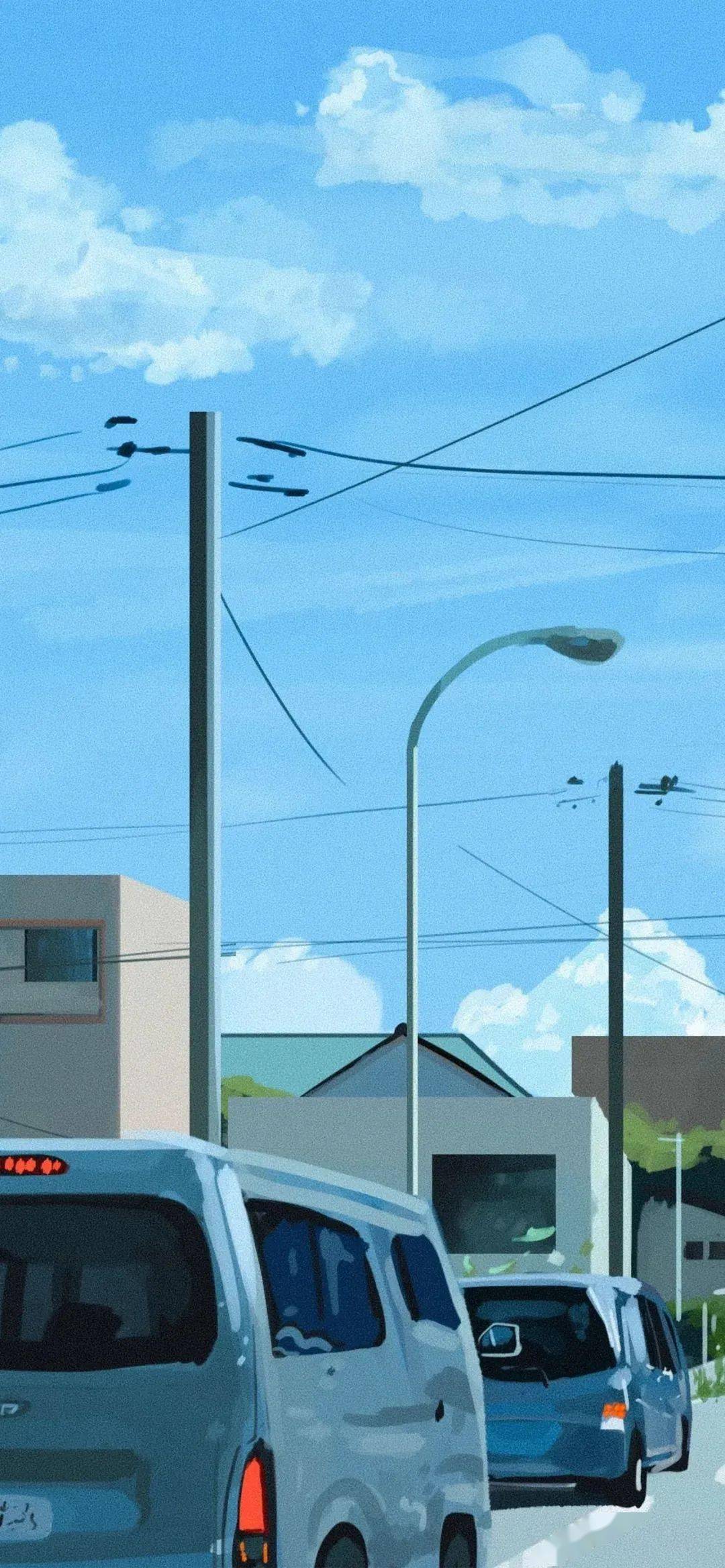 温柔又治愈的日本动画街景,每一张都能做成手机壁纸