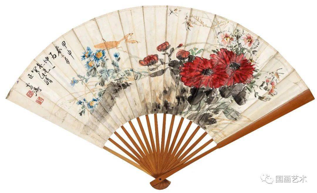 夏日凉风:王雪涛扇面