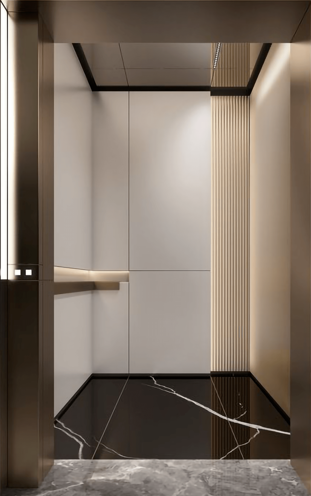 住宅空间设计中的空间尺度与电梯所在地层高保持同一度