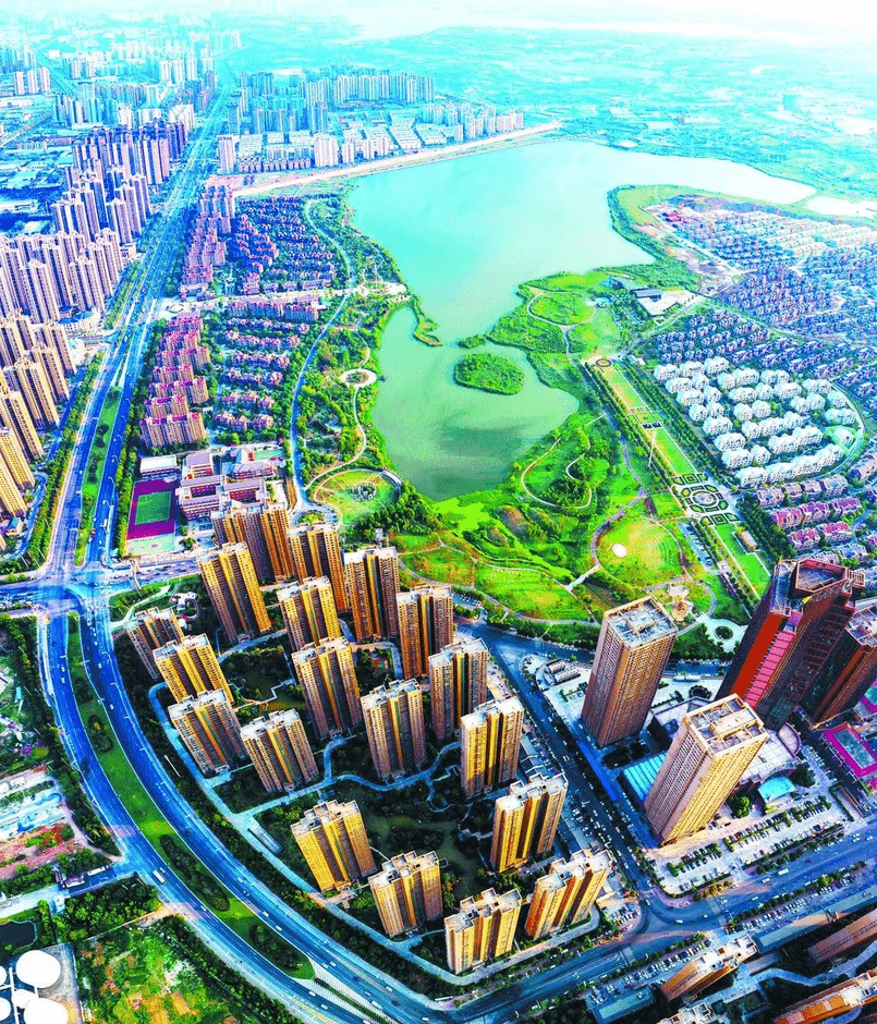 ( 长丰县北城新区实景图)