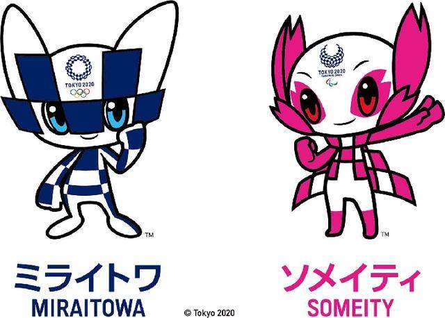 东京奥运会和残奥会吉祥物"miraitowa"和"someity".来源:中国奥委会