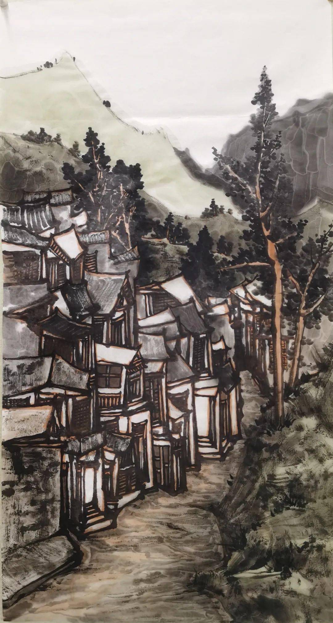 青山入梦—李绵松国画作品