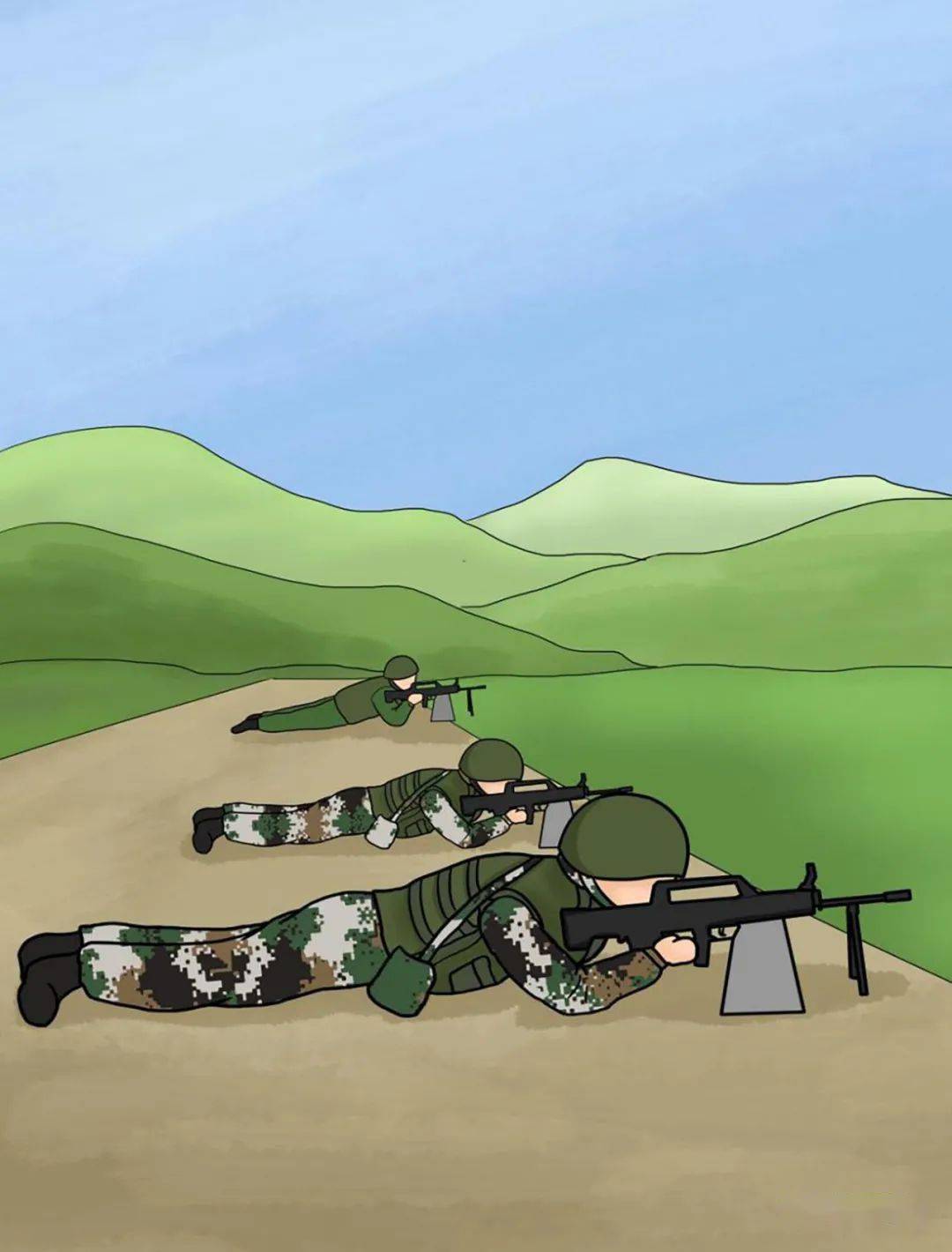 漫画:军人的青春