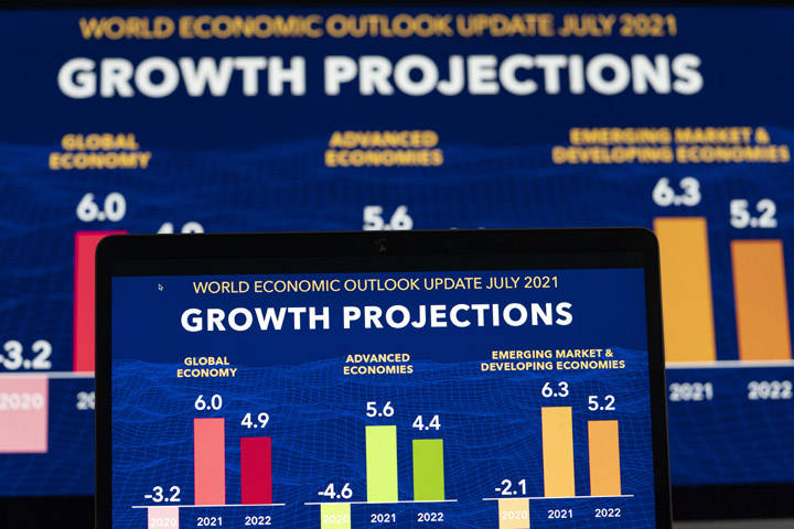 7月27日国际货币基金组织(imf)发布的《世界经济展望报告》中的2021年