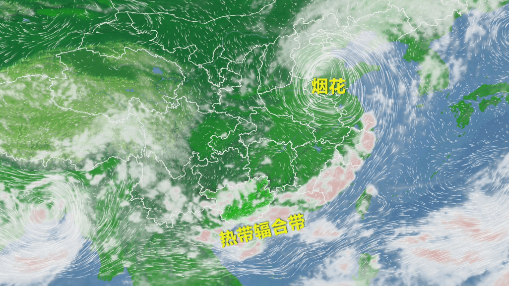 局部最高温38℃以上 随着台风"烟花"北抬 我区南面的热带辐合带也跟着