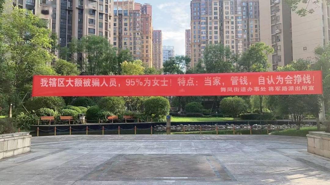 当家管钱自认为会挣钱大额被骗人员95为女士四川南充电诈宣传标语上线